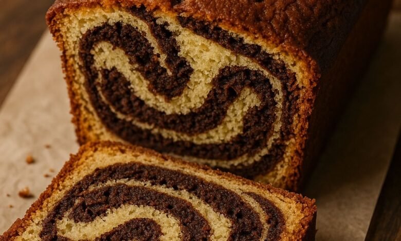 Loaf with a Chocolate Swirl