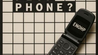 flip phone nyt crossword