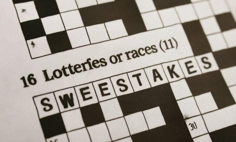 Lotteries or Races Crossword Clue
