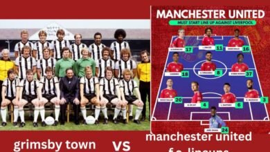 grimsby town vs manchester united f.c. lineups