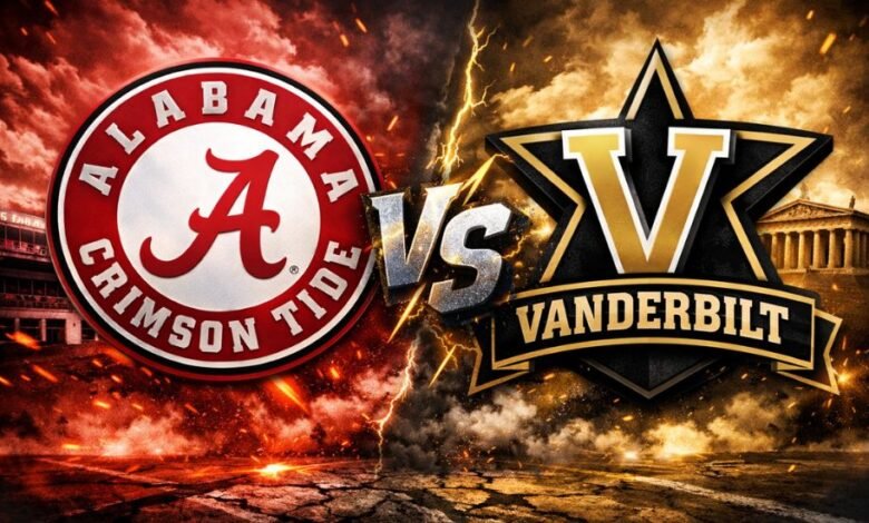 Alabama vs Vanderbilt