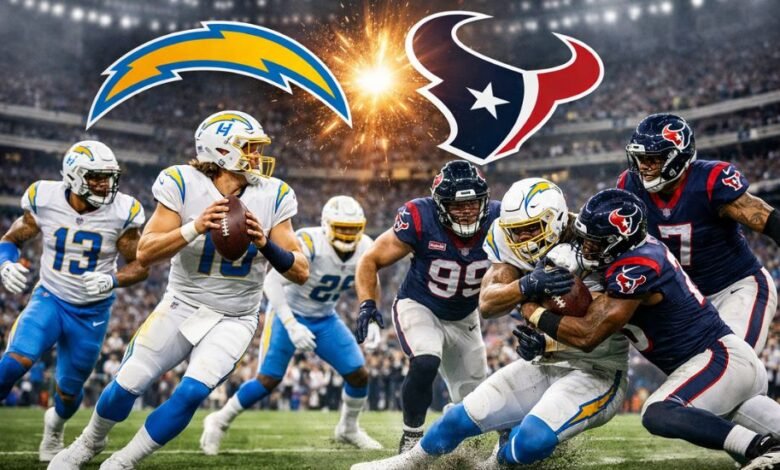 Chargers vs Texans Match Player Stats