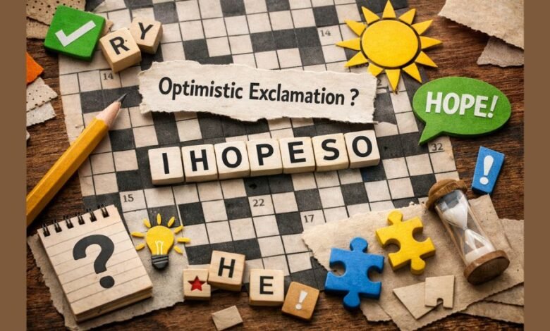 Optimistic Exclamation Crossword Clue