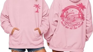 Pink Palm Puff Hoodie