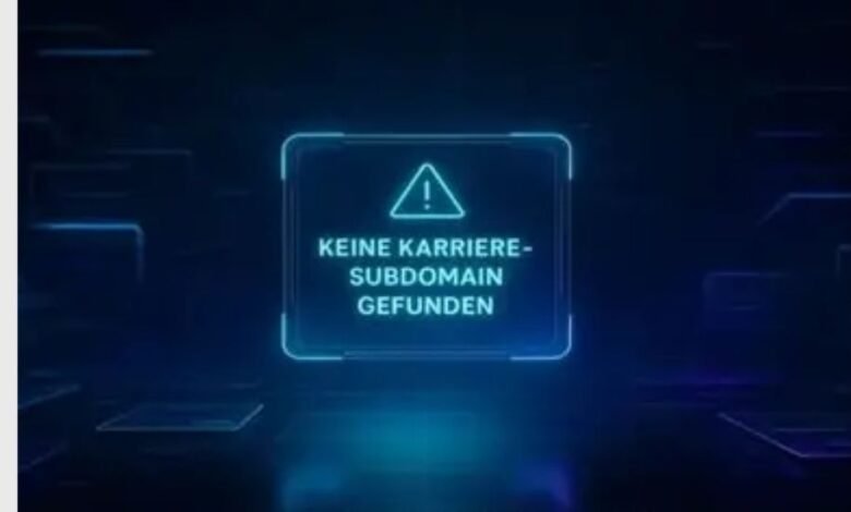 keine karriere-subdomain gefunden