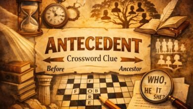 Antecedent Crossword Clue