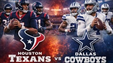 houston texans vs dallas cowboys match player stats