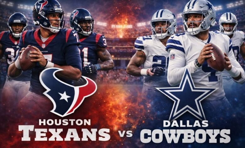 houston texans vs dallas cowboys match player stats