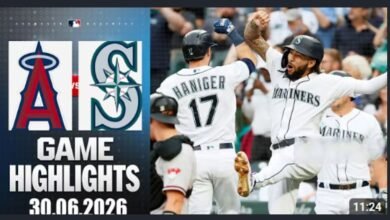 seattle mariners vs los angeles angels match player stats