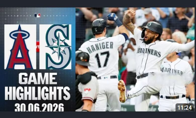 seattle mariners vs los angeles angels match player stats
