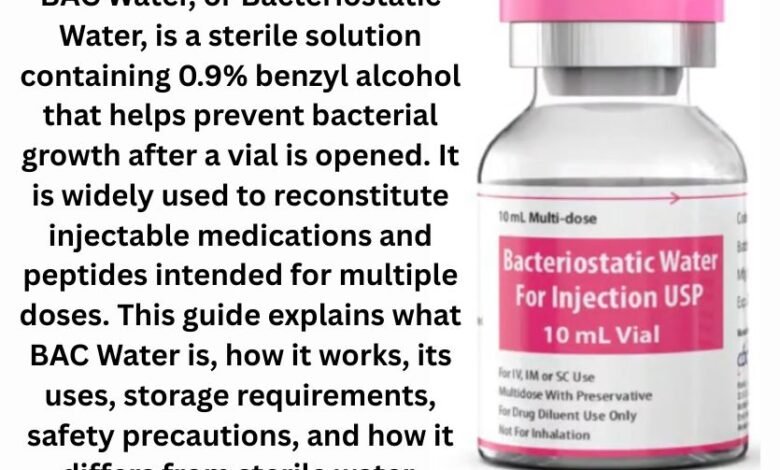 what is bac water